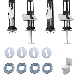 12 PCS Toilet Seat Bolts, Durable Secure Heavy Duty Toilet Seat Fastener Bolt Kit and Screws for Long-Lasting Stability Expansion Screws and Fixings, Easy to install