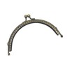 5PCS Purse Frame, Metal Kiss Lock, 5 Sizes Bronze Tone