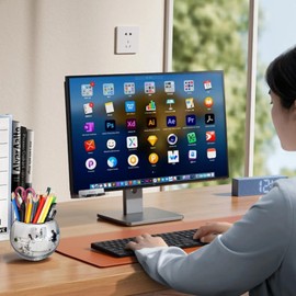 4.6" Spherical Convex Mirror Glass Bowl Vase - Safety Cubicle Reflector & Desktop Rearview Mirror to See Behind You for Office/Home Décor, Floral Arrangements, Planter Storage