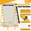 Volleyball Rebounder Net 7x4 Ft, 5-Angle Adjustable Rebounder Net for
