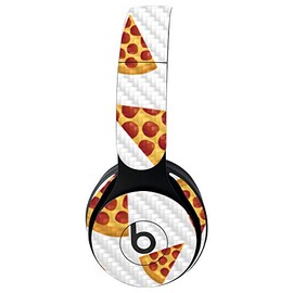 MightySkins Carbon Fiber Skin for Beats Solo Pro Wireless Headphones - Body by Pizza | Protective, Durable Textured Carbon Fiber Finish | Easy to Apply, Remove, and Change Styles | Made in The USA