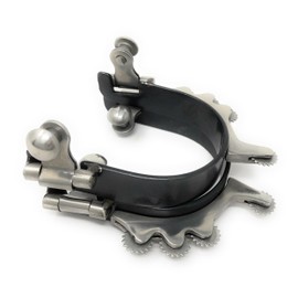 AJ Tack Ladies Black Horizontal Rowels Bumper Spurs