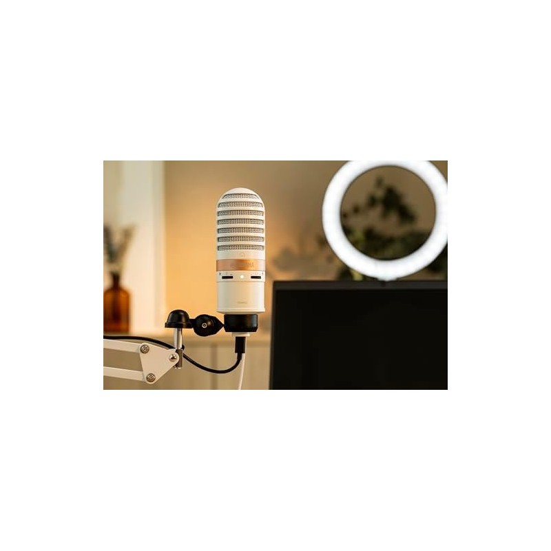 Yamaha YCM01UW - Micrófono USB de Condensador para Live Streaming,