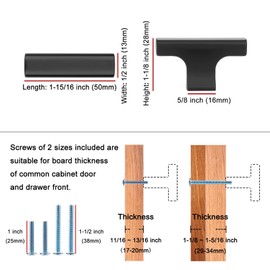KOOFIZO 10-Pack Cabinet Knob - Oil Rubbed Bronze Pull Handle (50mm / 2 Inch), K20 Solid Hardware for Kitchen Cupboard Door, Bedroom Dresser Drawer, Bathroom Wardrobe
