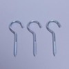 GESDYO 12Pcs 3.2 inches Screw-in Hook Self-Tapping Screw Hooks Open