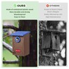 Kingsyard Recycled Plastic Bird House for Outdoors - Weatherproof Wren