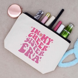 In My Cheer Sister Era,Mother’s Day Gift for Sister,Stage Sister Gift,Cheerleading Sister Gift,Cheer Squad Sister Gift,Sister Birthday Christmas Gift-Makeup Bag Cosmetic Bag Travel Pouch