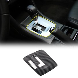 Central Control Gear Shift Panel Trim Cover Fit for Subaru Forester 2013-2018/XV 2012-2017, ABS Gear Shifter Console Anti-Scratch Panel Frame, Fit for with L Shift Version (Carbon Fiber Pattern Black)