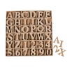 Letters Numbers Set 360 Pieces Alphabet A-Z + 0-9 Cardboard