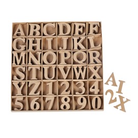 Letters Numbers Set 360 Pieces Alphabet A-Z + 0-9 Cardboard Decorating Crafts