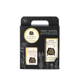 Three Sisters Apothecary Bath & Body 3 Piece Gift Tote (Ylang Ylang & Cedar)