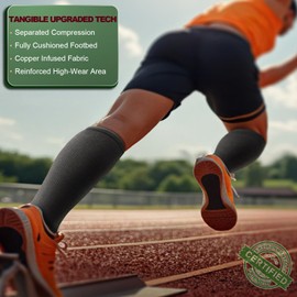 BULLIANT Compression Socks 3Pairs-15-20mmHg Circulation Support Men Women Hiking Sports Recovery-Upgraded Wicking Tech(3Pairs,Small-Medium)