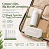 4-in-1 Travel Dispenser Bottle,4 Pack 30ML Travel Bottles for Toiletries
