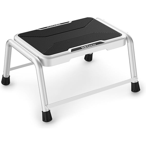 Step Stool, HBTower Step Stools for Adults Kids with Non-Slip