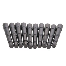 Utoolmart 1/4" Quick-Change Hex Shank 5.5mm Magnetic Nut Setter Driver Drill Bit, 65mm Length, Metric 10pcs
