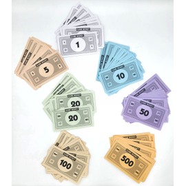 Valchemist Replacement Monopoly Money Refill Packs 60 Each in Mixed Colors: $1, $5, $10, $20, $50, $100, and $500 Bills