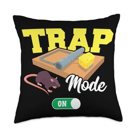 Bug Killer & Pest Controller Employees Designs Pest Control Technician Design for Exterminator Specialist Throw Pillow, 18x18, Multicolor