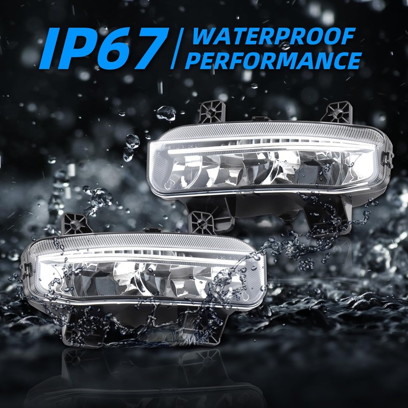 wideep Premium LED Fog Light Assemblies For Ram 2500 2020-2022