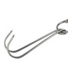 TIHOOD 6PCS 9.4" Stainless Steel Double Meat Hooks Roast Duck
