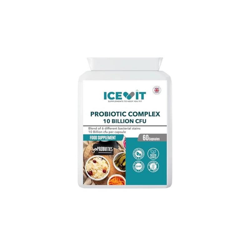 ICEVIT Probiotic Complex 10 Billion CFU | 6 Live Bacterial