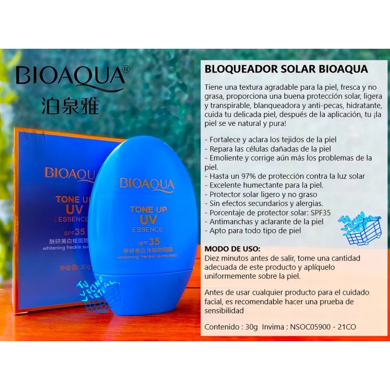 Protector Solar Bioaqua Tone Essence Spf35