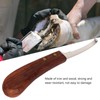 Steel Hoof Knife with Wooden Handle Pointed Cattle Livestock Hand