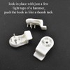 Odinest 0.7cm Length Hardwall Hanger Non-Mark Instantly Hanging Strong Adhesive
