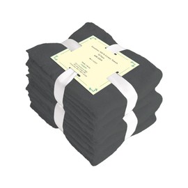 COZY TRENDS Washcloths Pack of 12-100% Cotton - 600 GSM Soft & Absorbent, Quick-Drying, for Beach Houses, Hotels, and Rental Properties | 13X13 Inches (Gray)