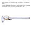 0150mm Dial Caliper Steel ShockProof Adjustable Vernier Caliper with Depth