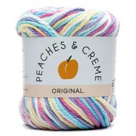 Peaches & Creme Ombre 4 Medium Cotton Yarn, Fleur De Lavandra 2oz/56.7g, 95 Yards, 1-Pack
