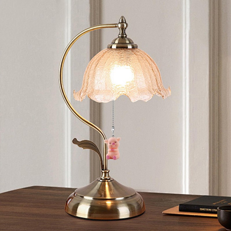 Dotlite Pig Ceiling Fan Pull Chain,Cute Pink Pig Farm Pulls