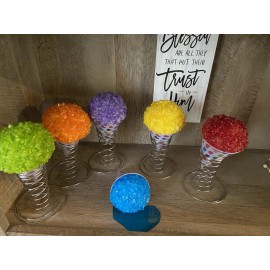 Handmade Display Fake Food Prop Snow Cone Real Shaved Ice Details