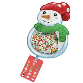 Vango BIZYBOO - Toddler Preschool Learning Activity - Teach Objects and Words with This Educational Seek & Find Sorting Toy – for Ages 2 and Up - Stocking Stuffer - Christmas (Snowman)