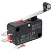 A-DIGISHUO 10pcs Micro Limit Switch V-156-1C25 Hinge Roller Lever Arm
