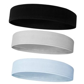 Sinalty Yoga Headbands Non Slip Elastic Sweat Hairbands Solid Color Head Accessories Headscarves Hair Hoop Sweat-Absorbing Hairbands for Women