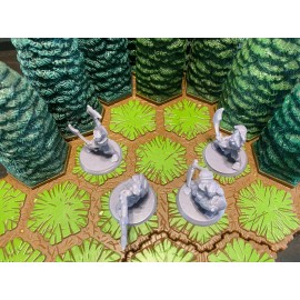 Hasbro Heroscape Blade Gruts Malliddon's Prophecy Wave 1 (4 Pieces) [Custom]