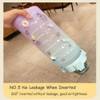 2L Sports Water Bottle Large Capacity Straw Time Motivational Fitness