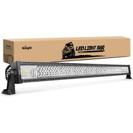 Nilight - 18018C-A LED Light Bar 42Inch 648W Triple Row Flood Spot Combo Led Bar 43000LM Driving Lights Super Bright Led Off Road Lights for Trucks Jeep UTV ATV Boat,2 Years Warranty