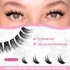 FADLASH Lash Clusters Wispy Eyelash Clusters D Curl Natural Individual