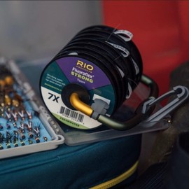 RIO Products Fly Fishing Tippet, Fluoroflex Strong Leader, 100% Fluorocarbon, 30YD Spool, 3.8lb (1.7kg) Test, 005in (.127mm) Diameter