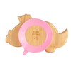 Tiny Dining Children's Bamboo Dinosaur Plate with Suction Cup -