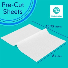 Fit Meal Prep 1000 Sheets 8 x 10.75” Dry Wax Paper Sheets for Food, Greaseproof Sandwich Wrapping, Interfolded Deli Wax Paper for Fries, Burgers, Food Basket, Made in USA