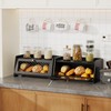 BAMBANG Bread Box for Kitchen Countertop, Bamboo Bread Box for