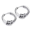 Seiya International, Men’s & Women’s Hoop Earrings, 5 Rings, Set