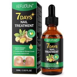 7 days Nail Treatment Extra Strength,Toe Nail Growth Oil, Ginger Nail Growth Serum, Multi-Purpose Nail Repair for Athletes Foot, Thick, Broken, Discolored & Damaged Nail