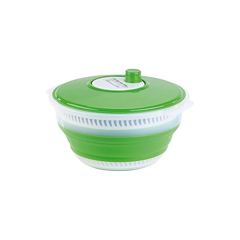 Rosenstein & Söhne Colander: Foldable XL Salad Spinner with Crank
