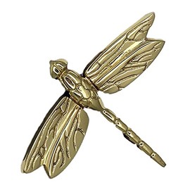 Dragonfly in Flight Doorbell Ringer - Brass