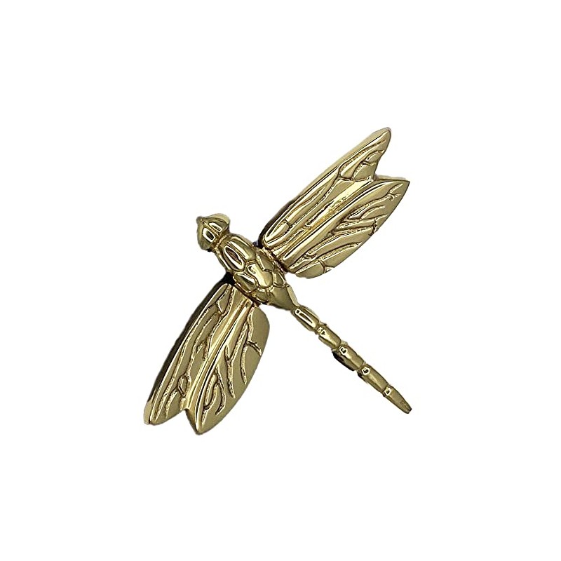 Dragonfly in Flight Doorbell Ringer - Brass