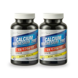 Daily One Calcium Magnesium Zinc Nutrient 120 Capsules, 2 Pieces / 데일리원 칼슘 마그네슘 아연 영양제 120캡슐, 2개