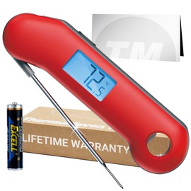 ThermoMaven F1 Turbo Digital Meat Thermometer - 0.5s Instant Display Grill Thermometer, ±0.3°C Accurate Thermometer Cooking, IP67 Waterproof Magnetic Thermometer Cooking, Bottle Opener Roasting BBQ